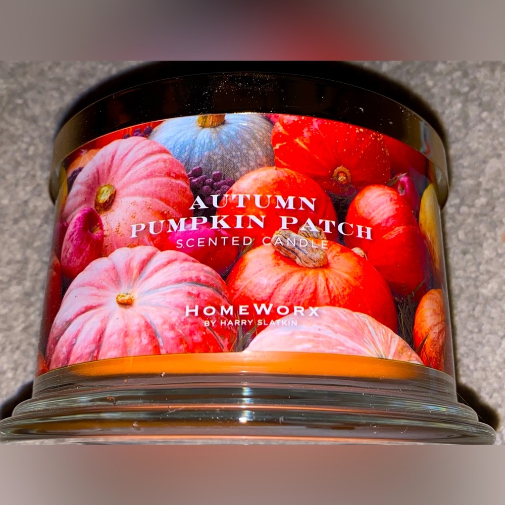 🎃🍁AUTUMN PUMPKIN PATCH HOMEWORX BY HARRY SLATKIN 4 WICK CANDLE BRAND NEW🎃🍁